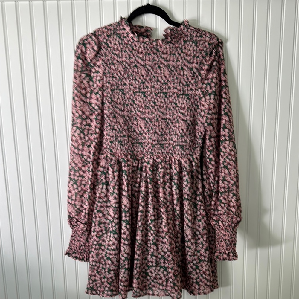 Lulus Floral Long Sleeve Dress